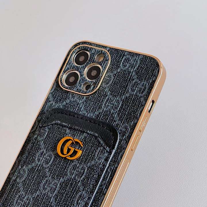 Gucci アイホン12promax/12 mini	携帯ケース金属ロゴ付き
