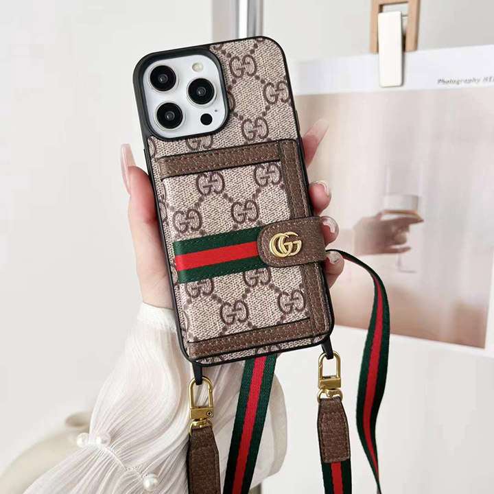 Gucci iphone15 pro max ケースレザー製