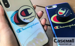 champion iphonex ケース 気嚢スタンド付き ペア向け