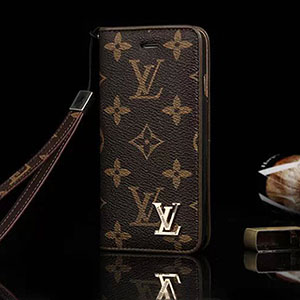 LV  iphone SE手帳ケース ブラウン 