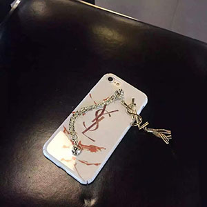 YSL iphone7plusカバー 大理石 ホワイト