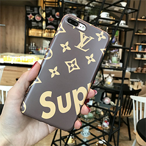 LV SUPREME iphone8ケース ブラウン