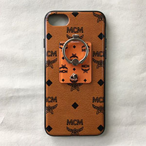 MCM iphone7s カバー リング付き ブラウン