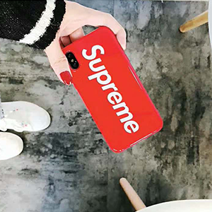 supreme iphonexカバー レッド