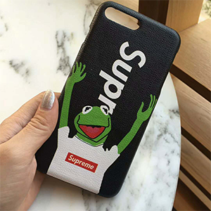 Supreme カーミット iphone8plusケース 黒