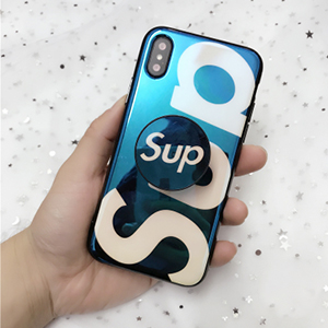 supreme iphone xケース ブルー